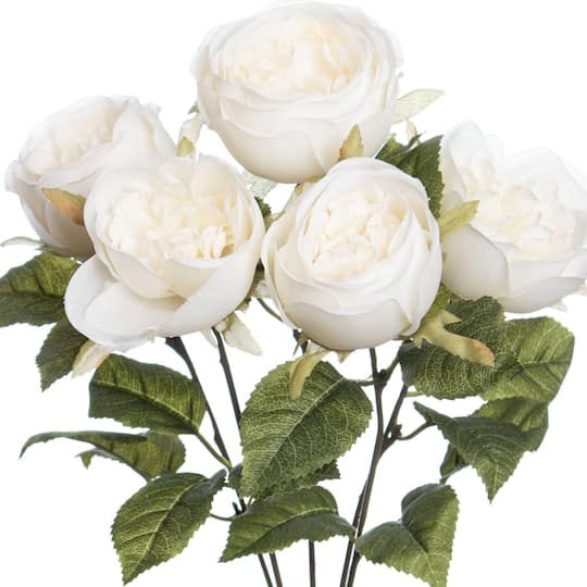17" Cream Water Resistant Rose Bush by Ashland®